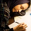 studying - tired