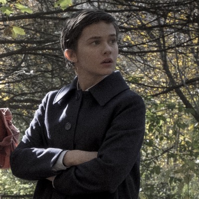 action: stand looking back