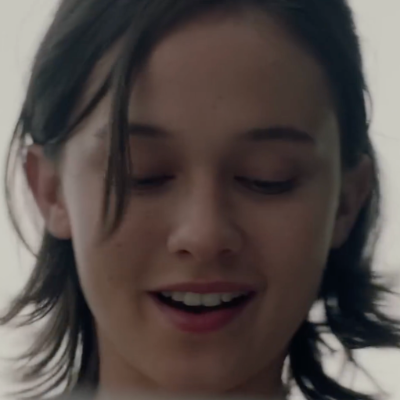 smile looking down