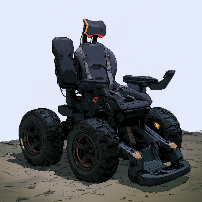 sick futuristic wheelchair