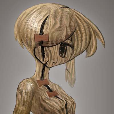 wooden doll