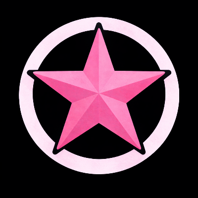 pink star