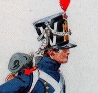 square to head Imperial Guard Plate 31 Conscripts-Grenadiers Regiment, Private, 1809.