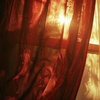 light through curtains