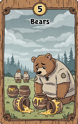 five of bears