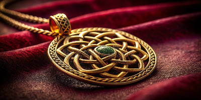 exquisite-celtic-knot-pendant-necklace-golden-intricacy-luxurious-velvet-timeless-statement-graceful-design-unleash-your-394115674-1277267946
