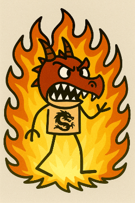 Angry Lung on fire