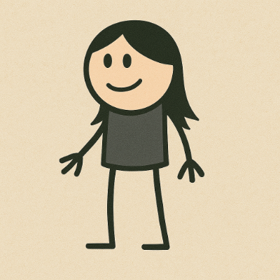 Taylor smiling (stick figure)