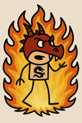 Lung on fire