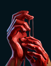 red handed
