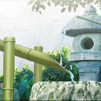 bamboo rocking fountain